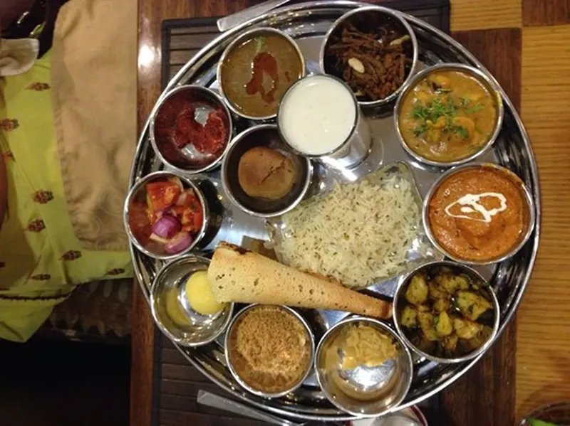 Rich Marwari vegetarian spread